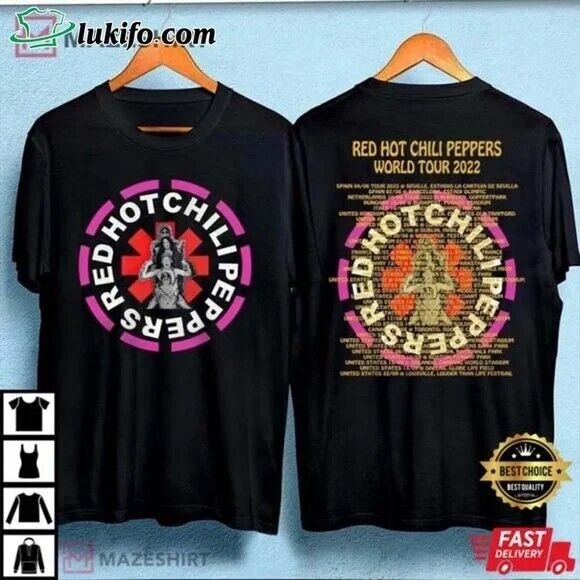 Red Hot Chili Peppers 2022 Tour T-Shirt Brand New Tags