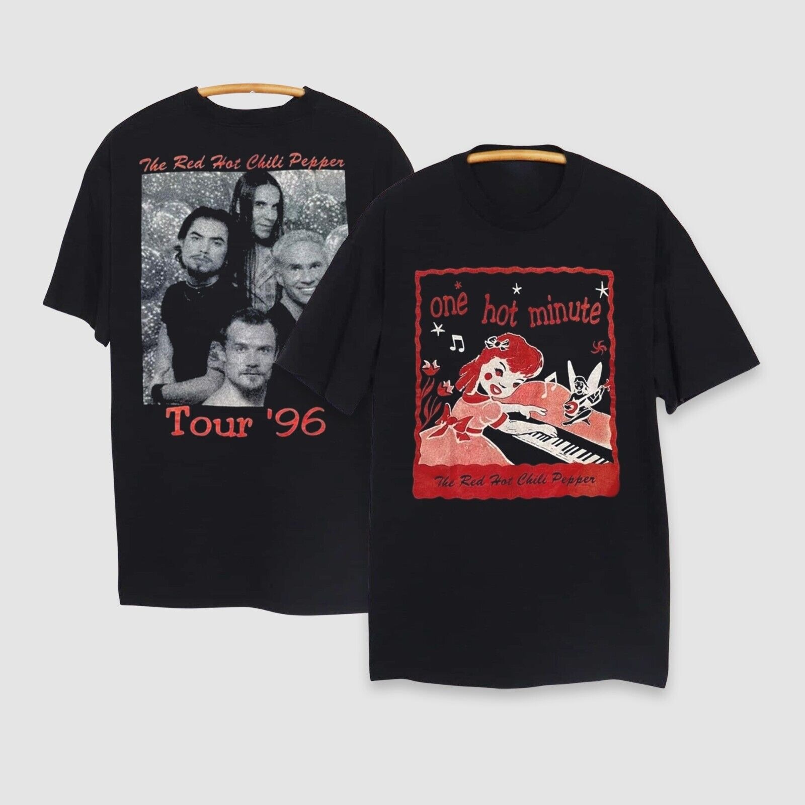 Red Hot Chili Peppers One Hot Minute Tour '96 T-Shirt, RHCP Music Tour 90s Shirt