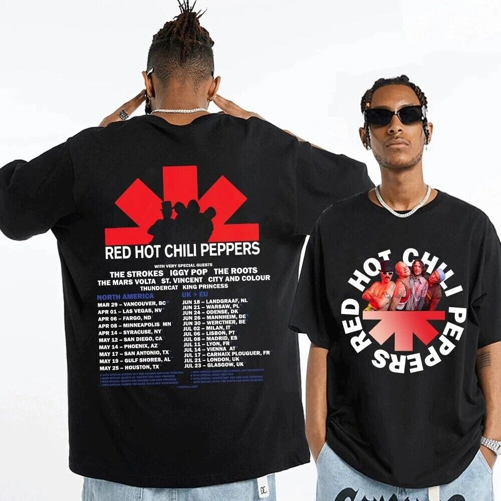 Red Hot Chili Peppers Stadium Tour Shirt, The Chili Peppers 2023 Tour T Shirt