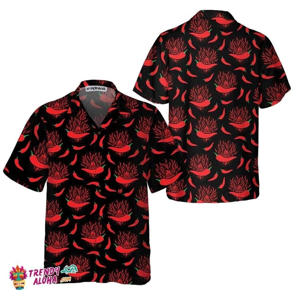 Red Hot Chilli Pepper Hawaiian Shirt, Beach Shirt For Family, S-5XL US Size