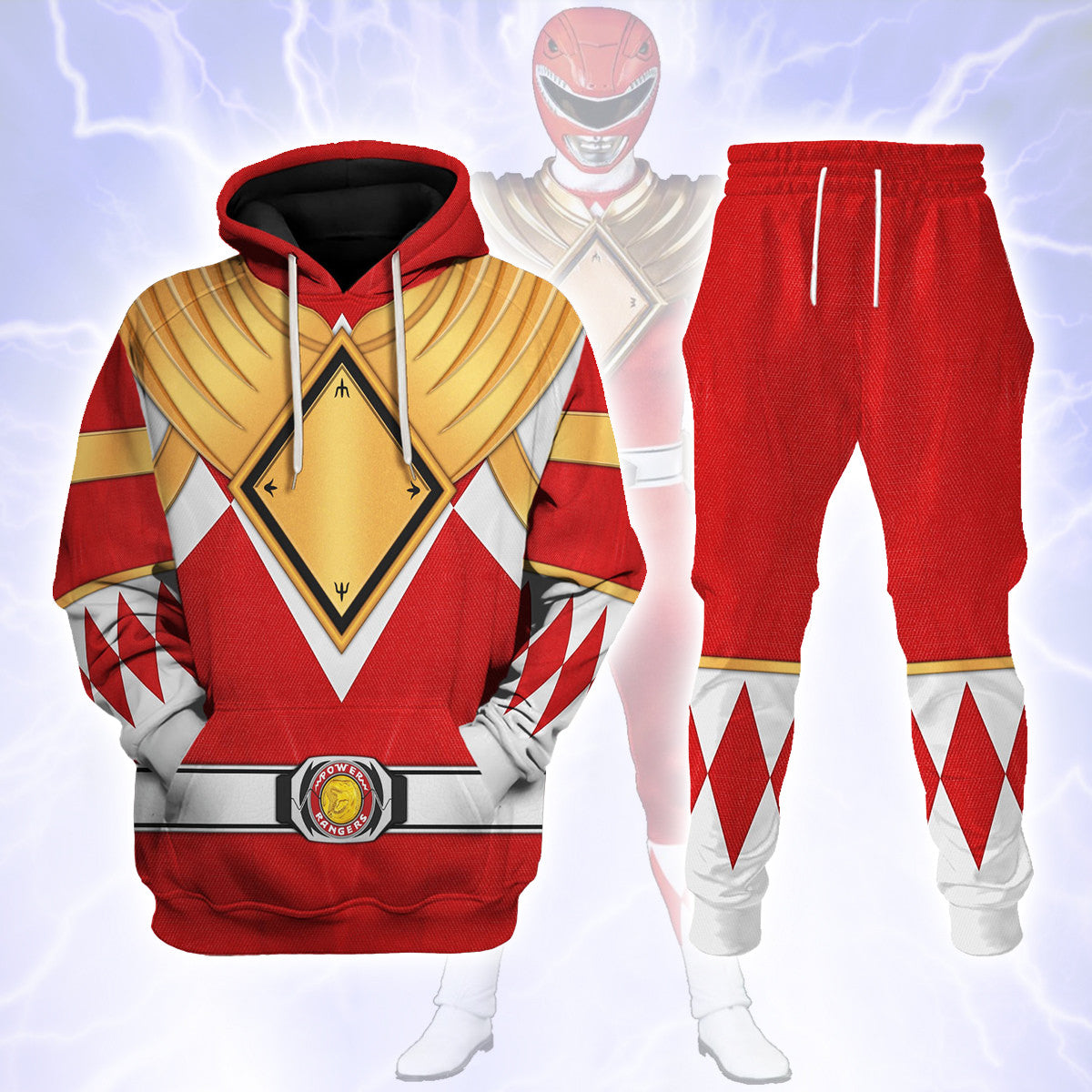 Red Ranger Dragon Shield track suit 