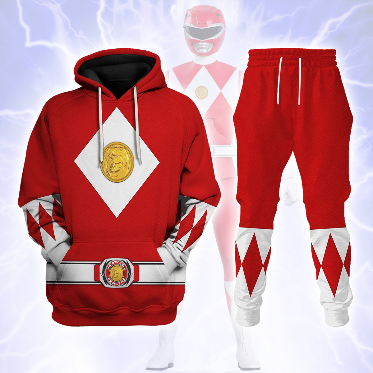Red Ranger Mighty Morphin The Movie (1995) track suit 
