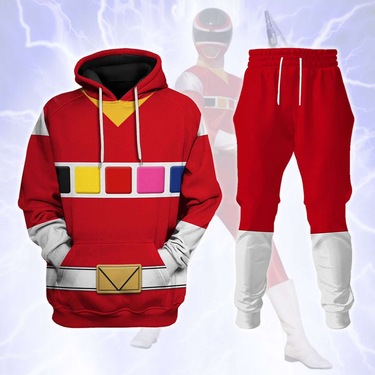 Red Space Ranger track suit 