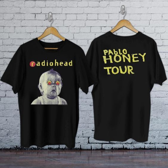 Reprint 1993 Radiohead Pablo Honey Tour Shirt classic style T shirt cotton