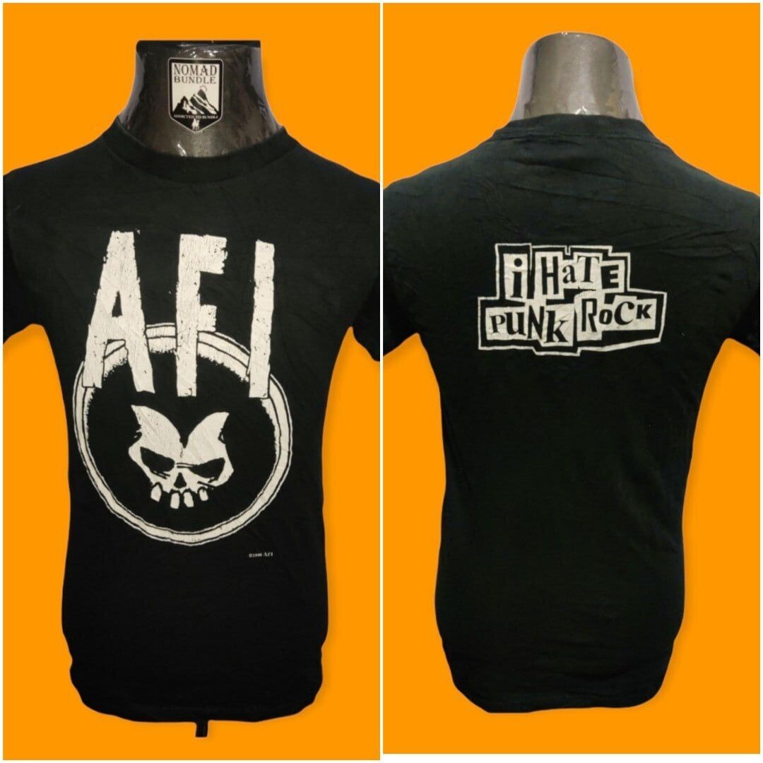 Reprint 1996 AFI I Hate Punk Rock T-Shirt Heavy cotton Reprint