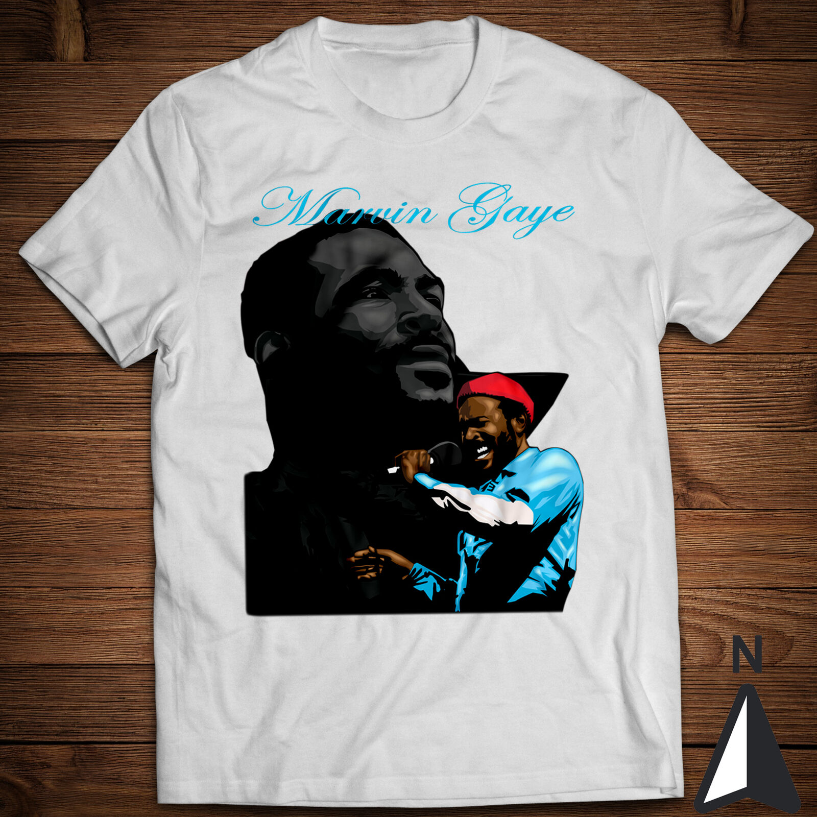 Retro Music T-Shirt United Marvin Gaye and Tammi Terrell Album Somethin' Stupid