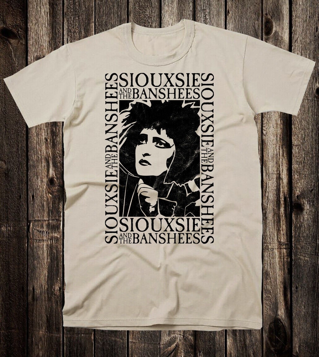 Retro Tee T Shirt 100% Cotton 80's 90's Goth Siouxsie And The Banshees