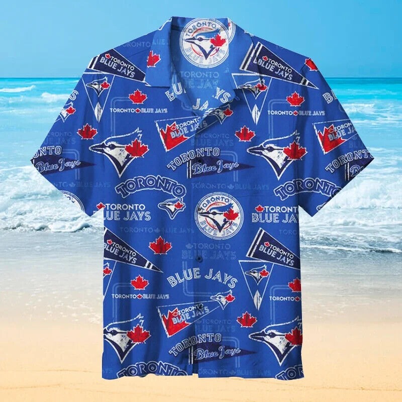 Retro Toronto Blue Hawaiian Shirt For Fans, Baseball beach Shirt, S-5XL US Size