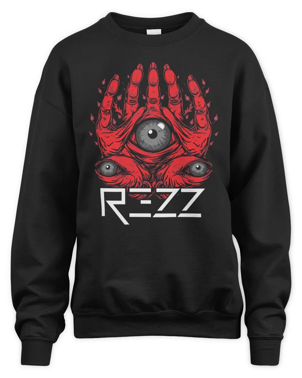 Rezz Official Merch Rezz Monster Inside Black SweatShirt