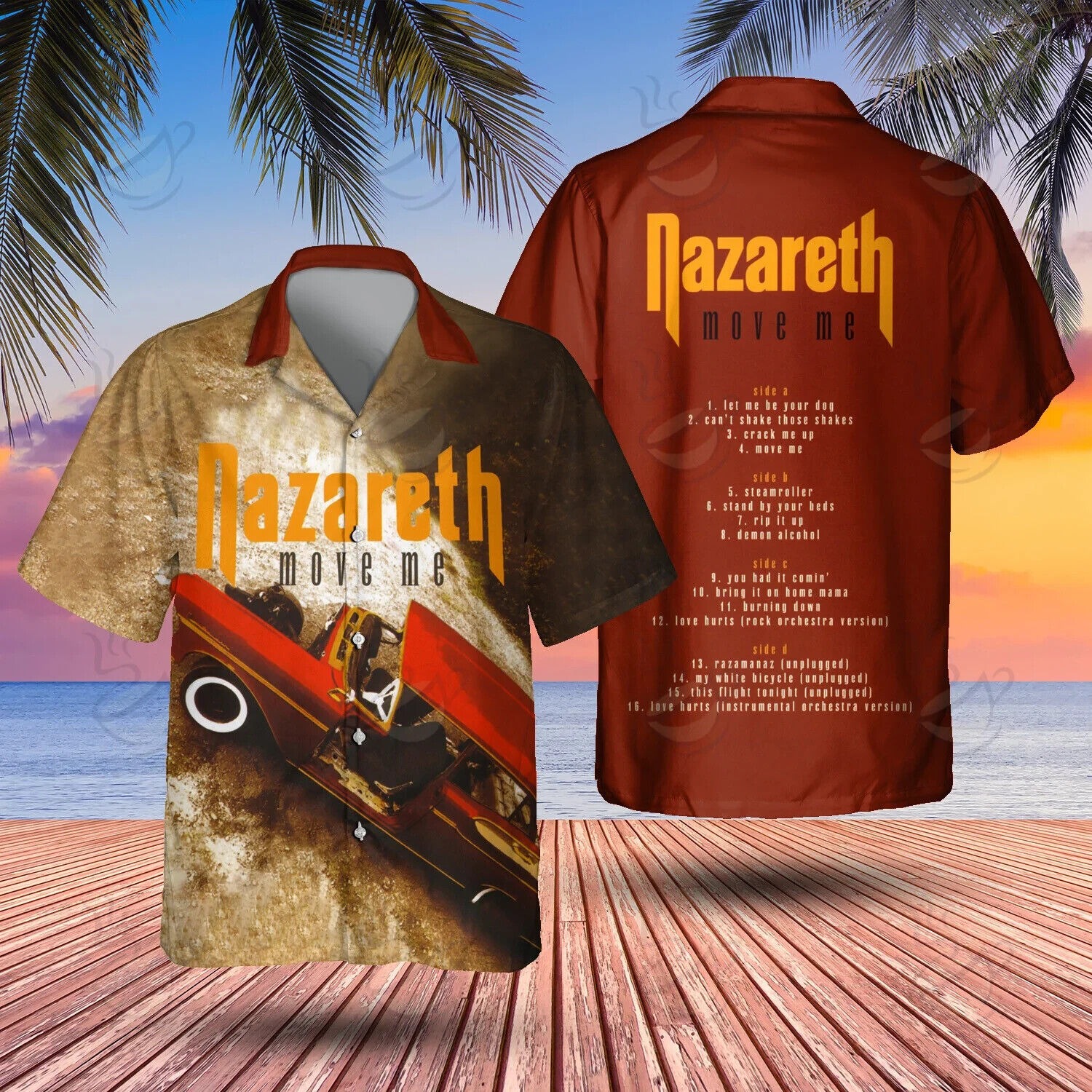 Rock Band Nazareth Move Me Hawaiian Shirt, Music Lovers, S-5XL US Size, For Him