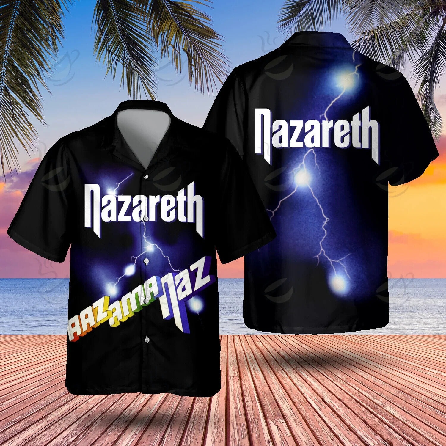 Rock Band Nazareth Razamanaz Hawaiian Shirt, Music Lovers Size S-5XL, For Him