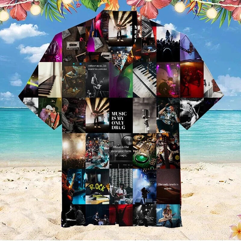 Rock Band Photo - Unisex Hawaiian Shirt , Gift For Men And Women S-5XL Us Size