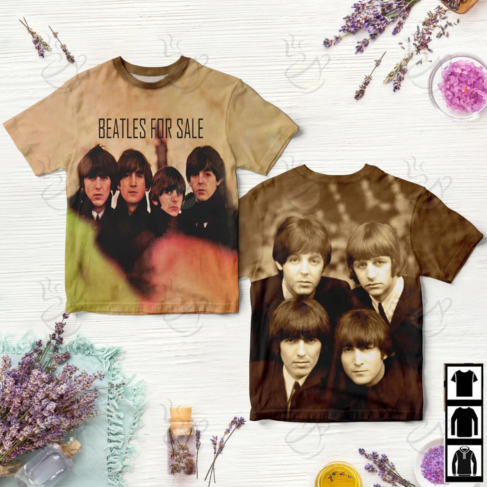 Rock Band The Beatles For Sale T-shirt, S-5XL Size, Music Lovers