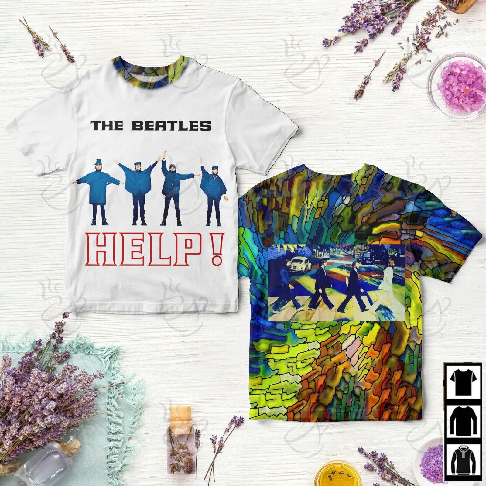 Rock Band The Beatles Help T-shirt, S-5XL Size, Gift For Him