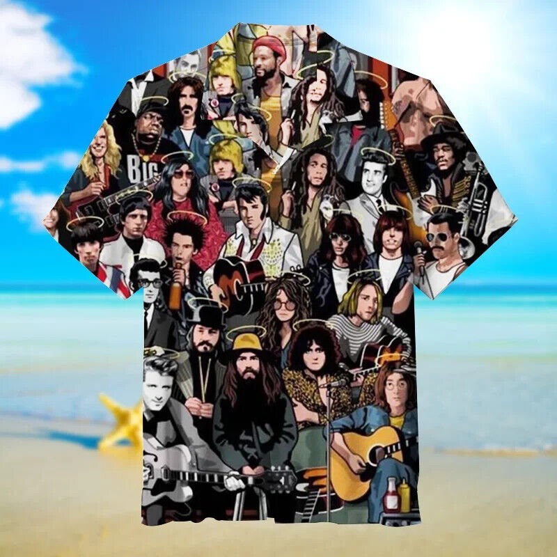 Rock Band- Unisex Hawaiian Shirt , Gift For Men And Women S-5XL Us Size