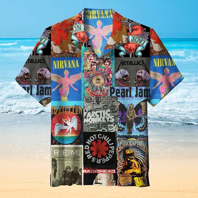 Rock Bands - Unisex Hawaiian Shirt , Gift For Men And Women S-5XL Us Size