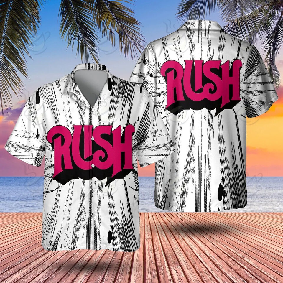 Rock Rush Limited Edition Hawaiian Shirt, Button Down, Music Lovers Size S-5XL