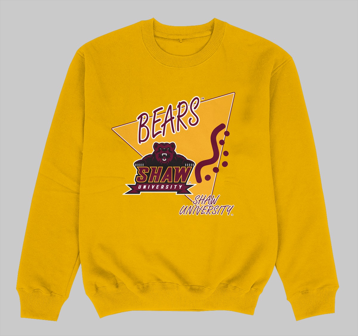 SHAW BEEPER CREWNECK SWEATSHIRT GOLD COLOR