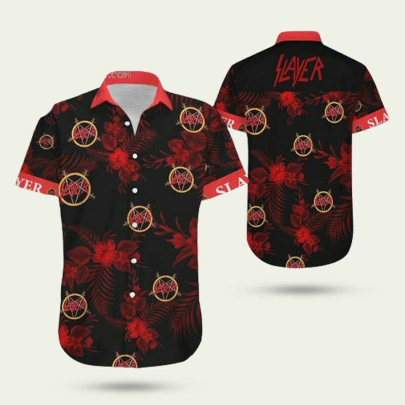 SLAYER FLOWER HAWAIIAN SHIRT