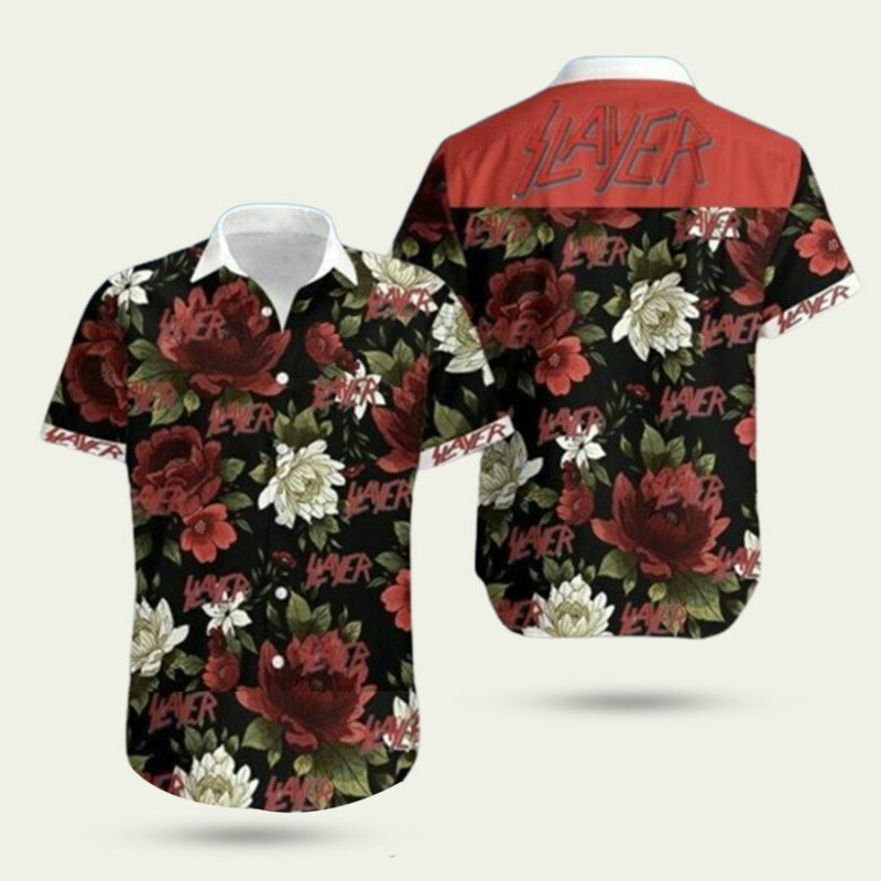 SLAYER ROCK BAND ALOHA HAWAIIAN SHIRT