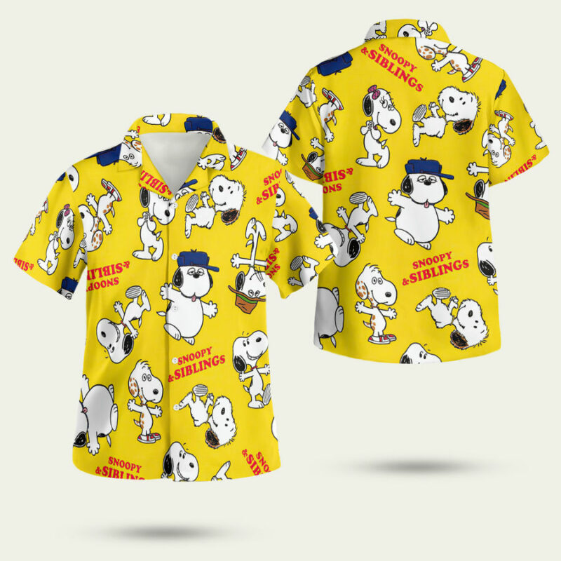 SNOOPY AND SIBLINGS HAWAIIAN SHIRT