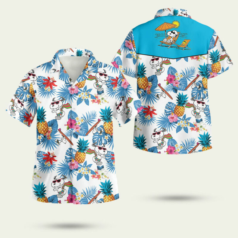 SNOOPY MOVIE SUMMER HAWAIIAN SHIRT