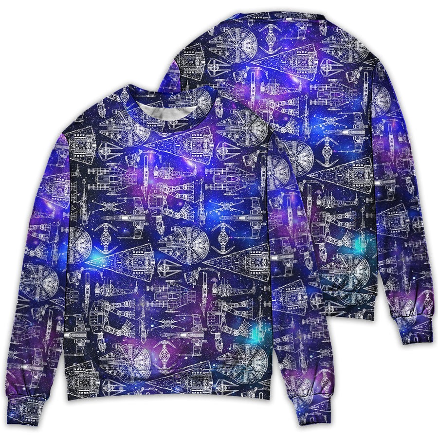 SPACE SHIPS STAR WARS GALAXY - Sweater