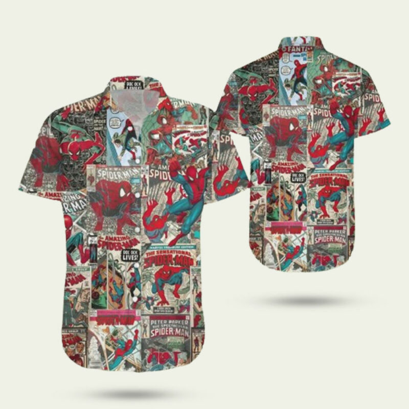 SPIDER MAN RETRO HAWAIIAN SHIRT