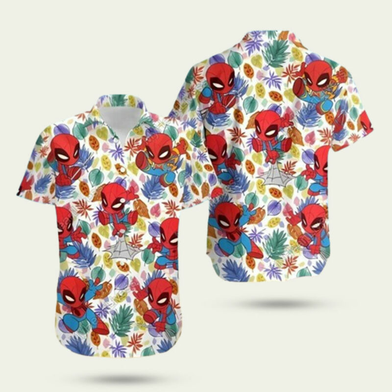 SPIDER MAN TROPICAL PATTERN SUMMER 2024 HAWAIIAN SHIRT