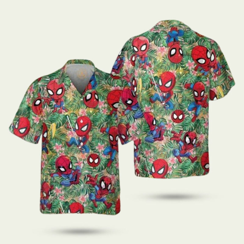 SPIDERMAN FAMILY VACATION HAWAIIAN SHIRT