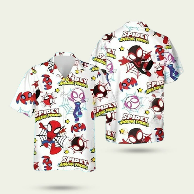 SPIDERMAN SPIDER GWEN HAWAIIAN SHIRT