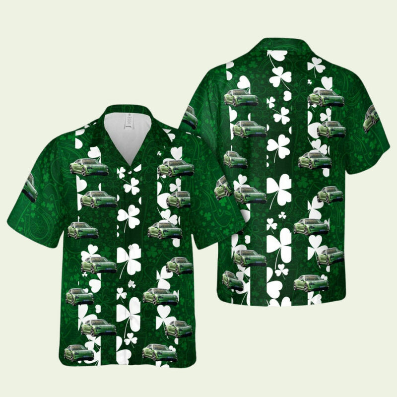 ST PATRICKS DAY PORSCHE TAYCAN HAWAIIAN SHIRT