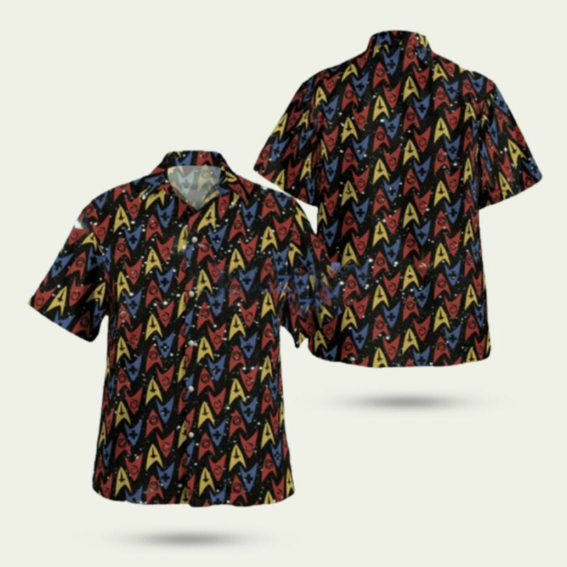 STAR TREK MULTI LOGO HAWAIIAN SHIRT