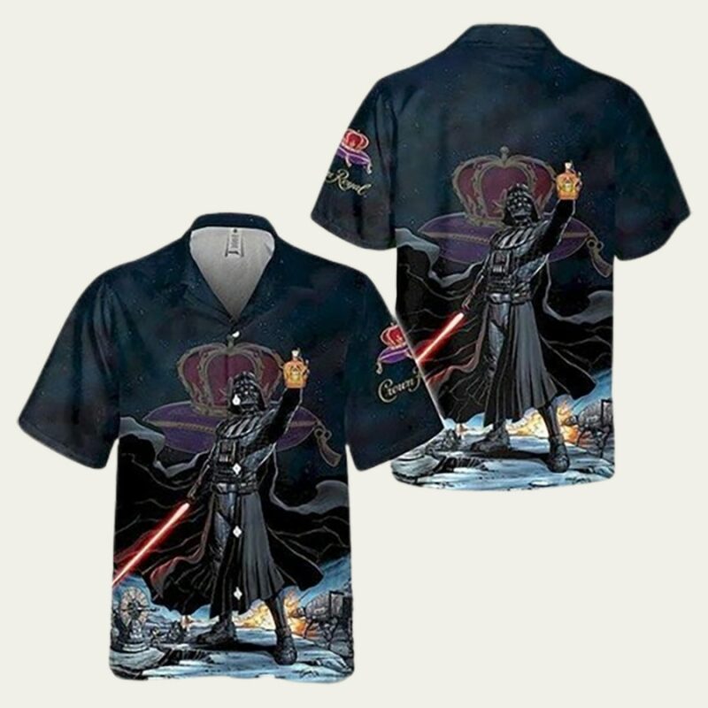 STAR WARS CROWN ROYAL DARTH VADER SUMMER HAWAIIAN SHIRT