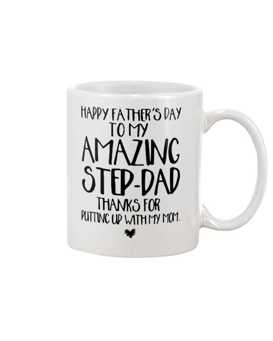 STEPDAD MUG HAPPY FATHERâS DAY TO MY AMAZING STEP-DAD CERAMIC MUG