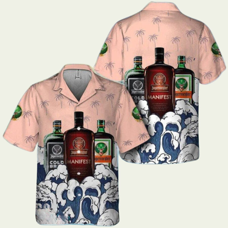 SUMMER WAVES JAGERMEISTER HAWAIIAN SHIRT