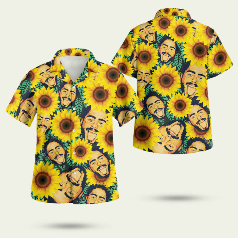 SUNFLOWER POST MALONE HAWAIIAN SHIRT