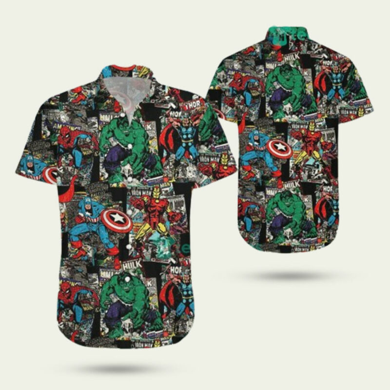 SUPER HEROS MARVEL HAWAIIAN SHIRT