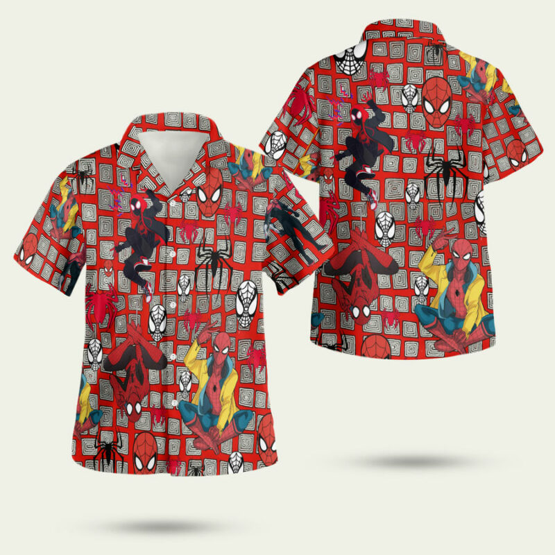 SUPERHERO AVENGERS MARVEL SPIDER MAN HAWAIIAN SHIRT