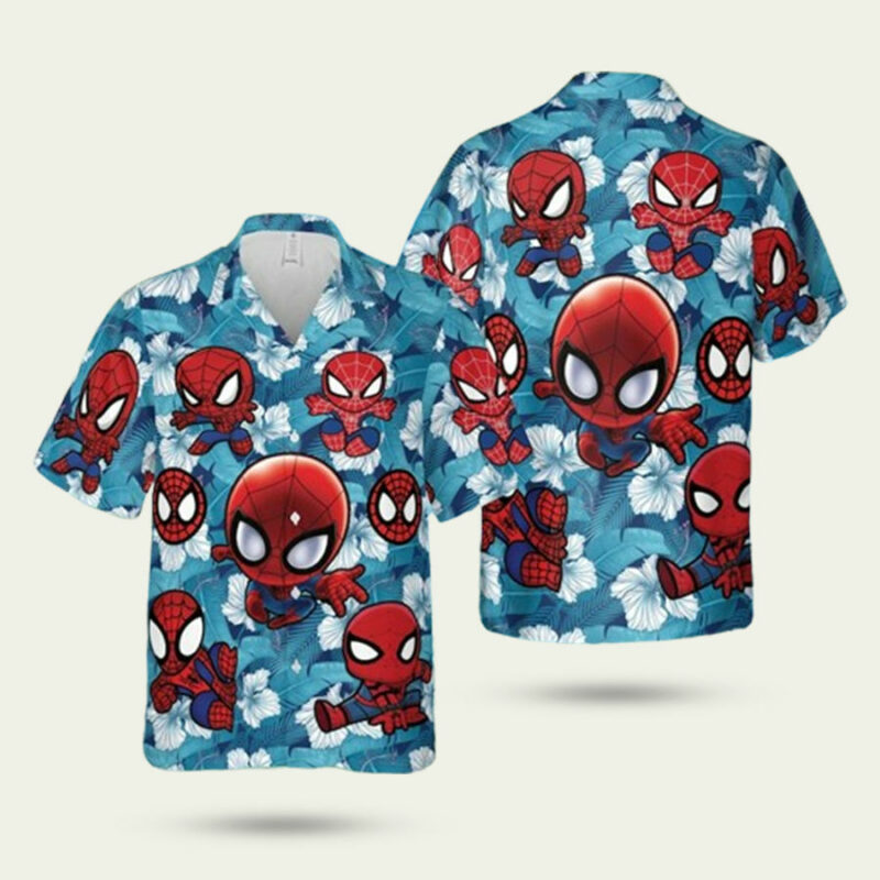 SUPERHERO SPIDERMAN HAWAIIAN SHIRT