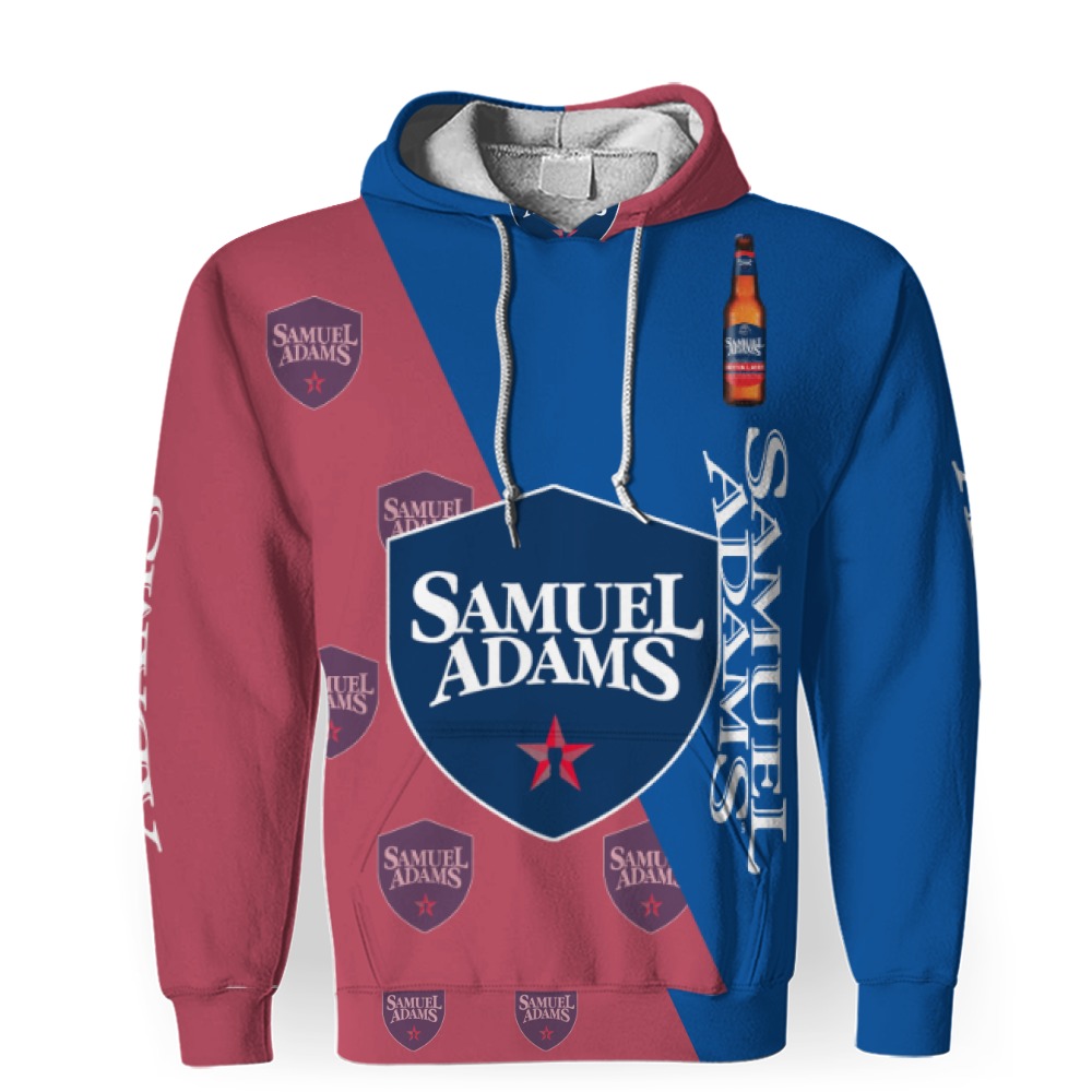 Samuel Adams Beers Beers And Whiskey Pattern Logo-3D Unisex Hoodie