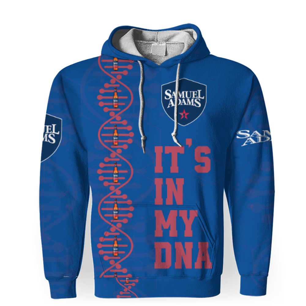 Samuel Adams Beers It's In My DNA-3D Unisex Hoodie