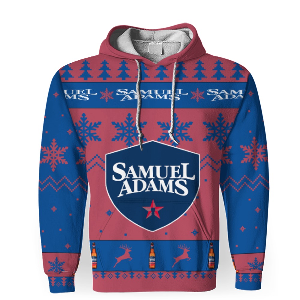 Samuel Adams Beers Merry Christmas Unisex Gift Fan-3D Unisex Hoodie