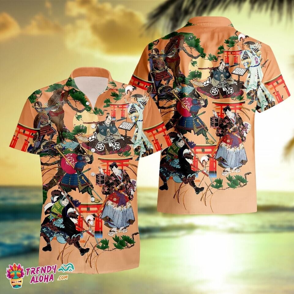 Samurai SW Hawaii Return Death Family Trip Hawaiian Shirt, S-5XL US Size