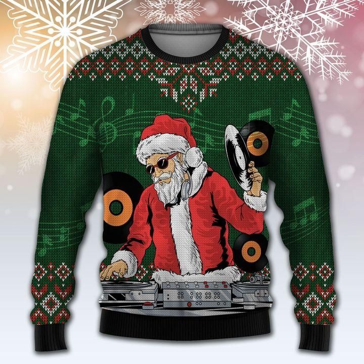 Santa Claus DJ Ugly Christmas Sweater