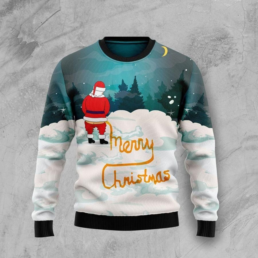 Santa Merry Ugly Christmas Sweater