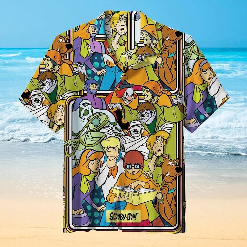 Scooby-Doo HAWAIIAN SHIRT V2, S-5XL US Size, Gift For Fans, Family Beach Shirt