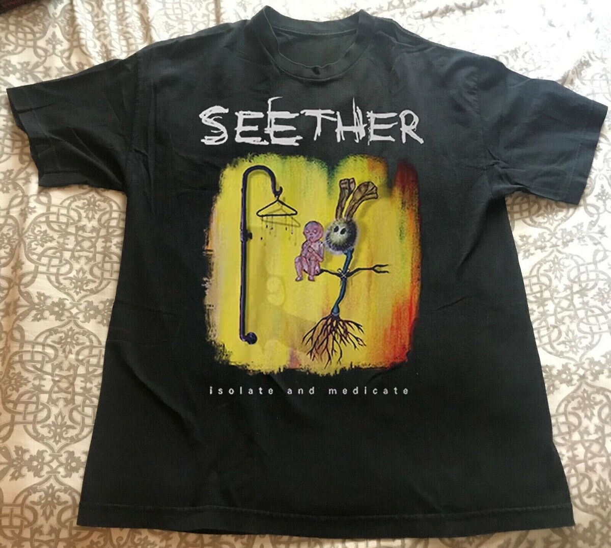 Seether band Isolate and Medicate Album Cover T-shirt