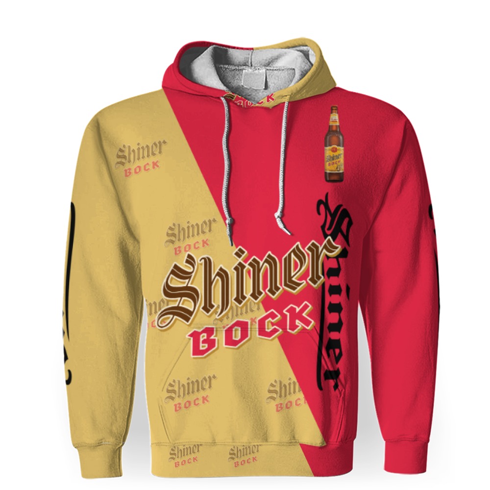 Shiner Bock Beers Beers And Whiskey Pattern Logo-3D Unisex Hoodie