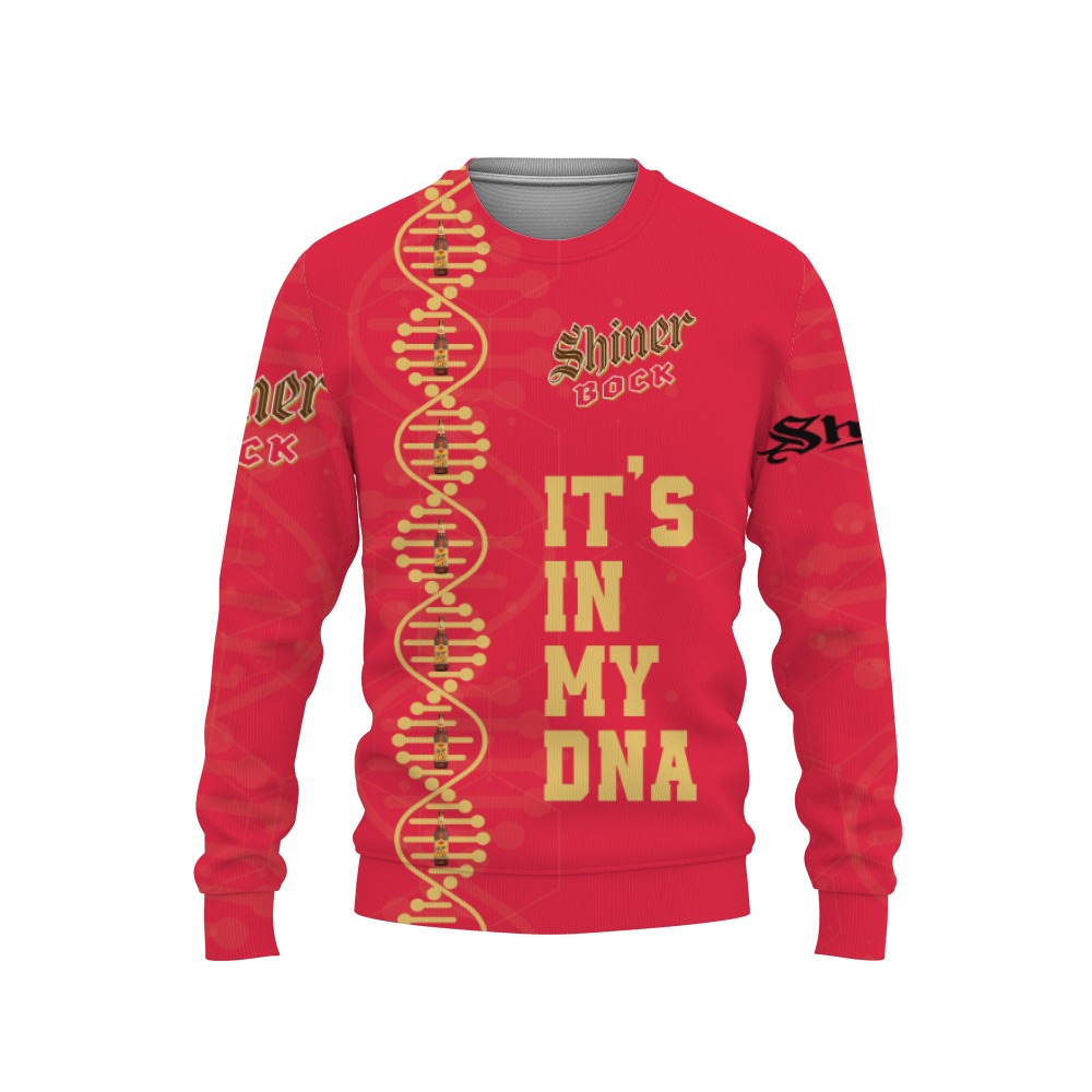 Shiner Bock Beers It's In My DNA-3D Sweatshirt